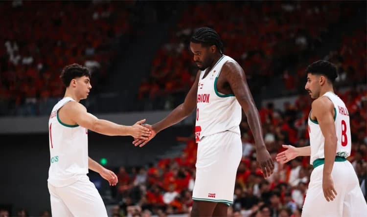 China edges past Lebanon in basketball