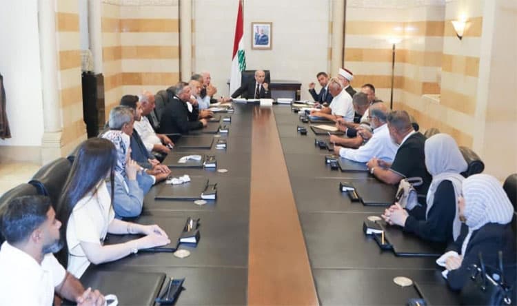 سلام يرحب برؤساء بلديات الحدود