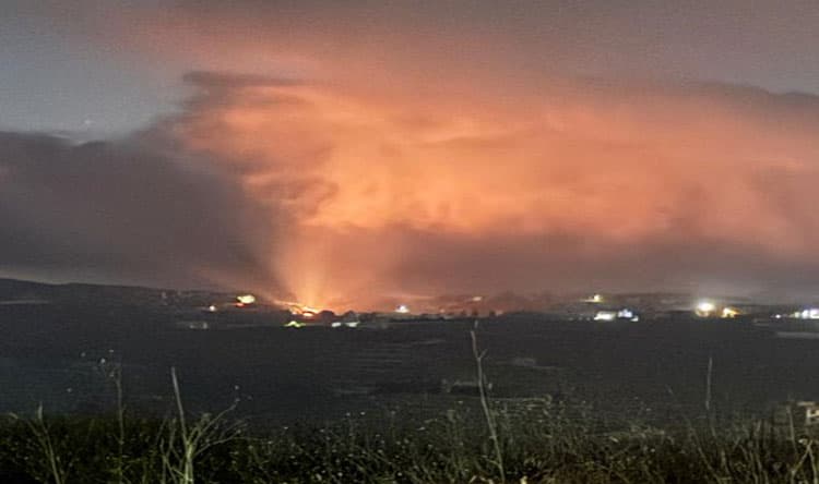 Lebanese Forces report major town explosions