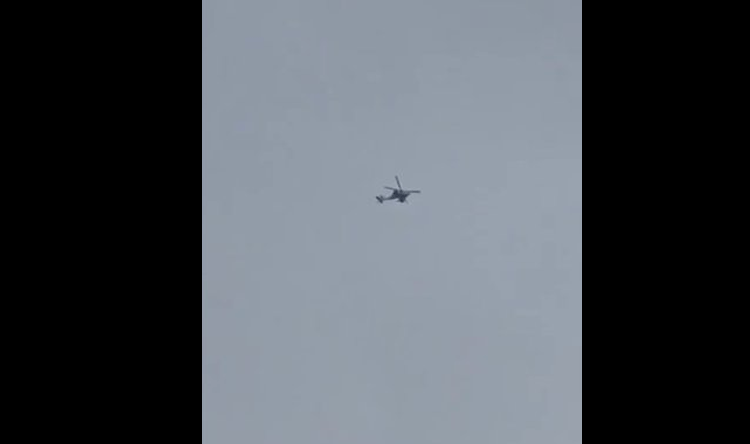 Israeli Apache patrol in Zawtar area