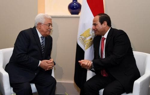 الرئيس المصري ونظيره يناقشان آخر التطورات الفلسطينية
