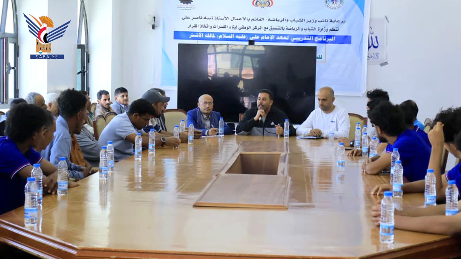 Deputy Minister of Youth Meets Hadramout Soccer Delegation