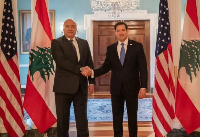 Aoun at White House Focus on Israel Withdrawal