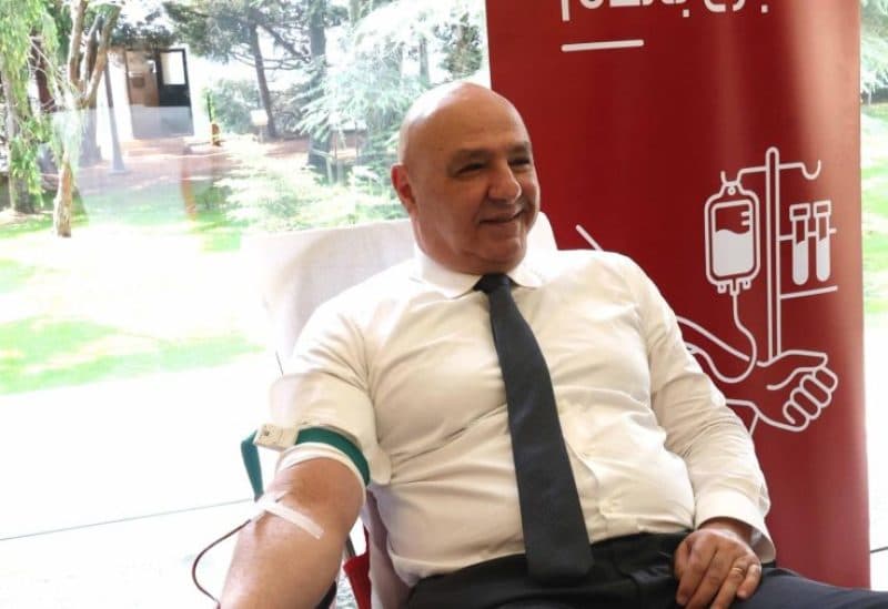 Blood donation drive at Baabda Palace following presidential orders