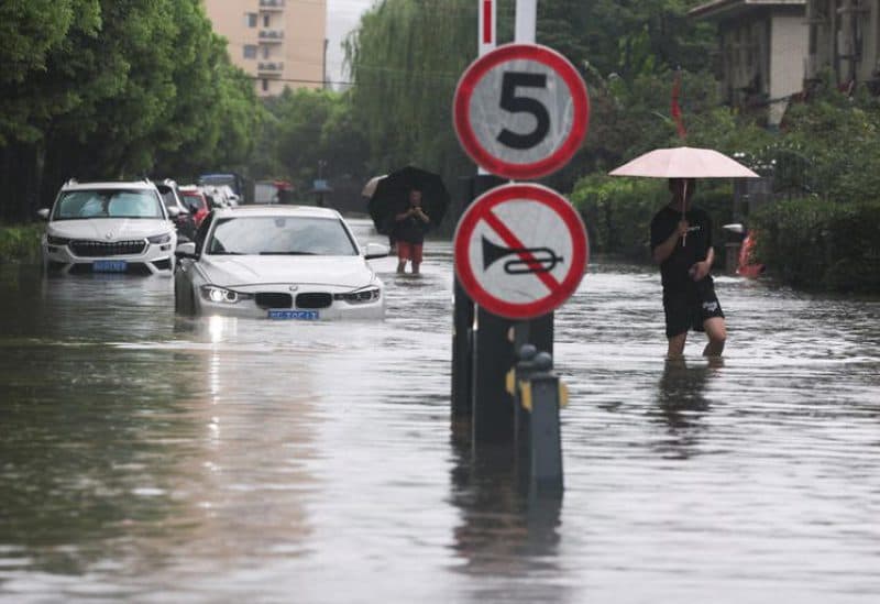 Typhoon Dolphin hits eastern China causing flooding and flight disruptions