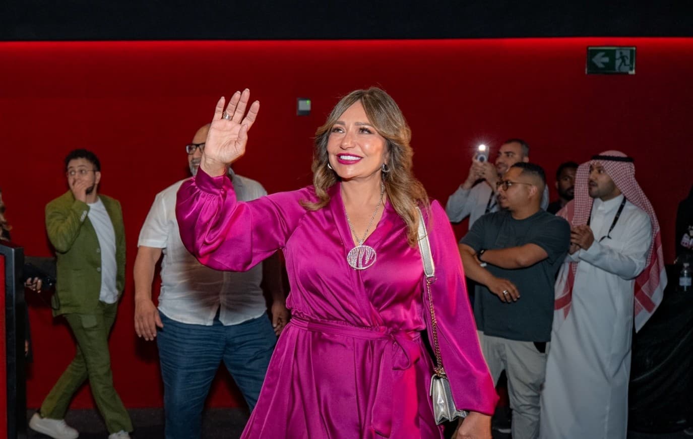 ليلى علوي في العرض الخاص لفيلم "ابن مين فيهم؟" في الرياض: العمل مع بيومي فؤاد كان سلسًا