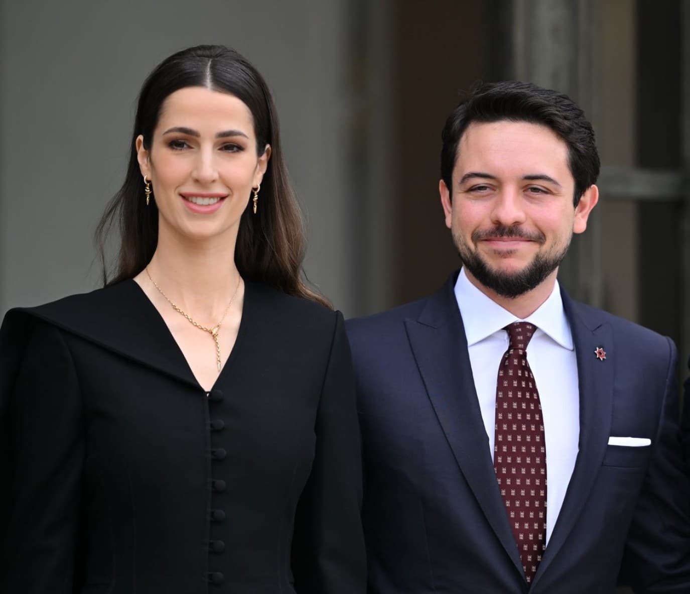 Prince Hussein and Princess Rajwa at Al-Hussein University graduation