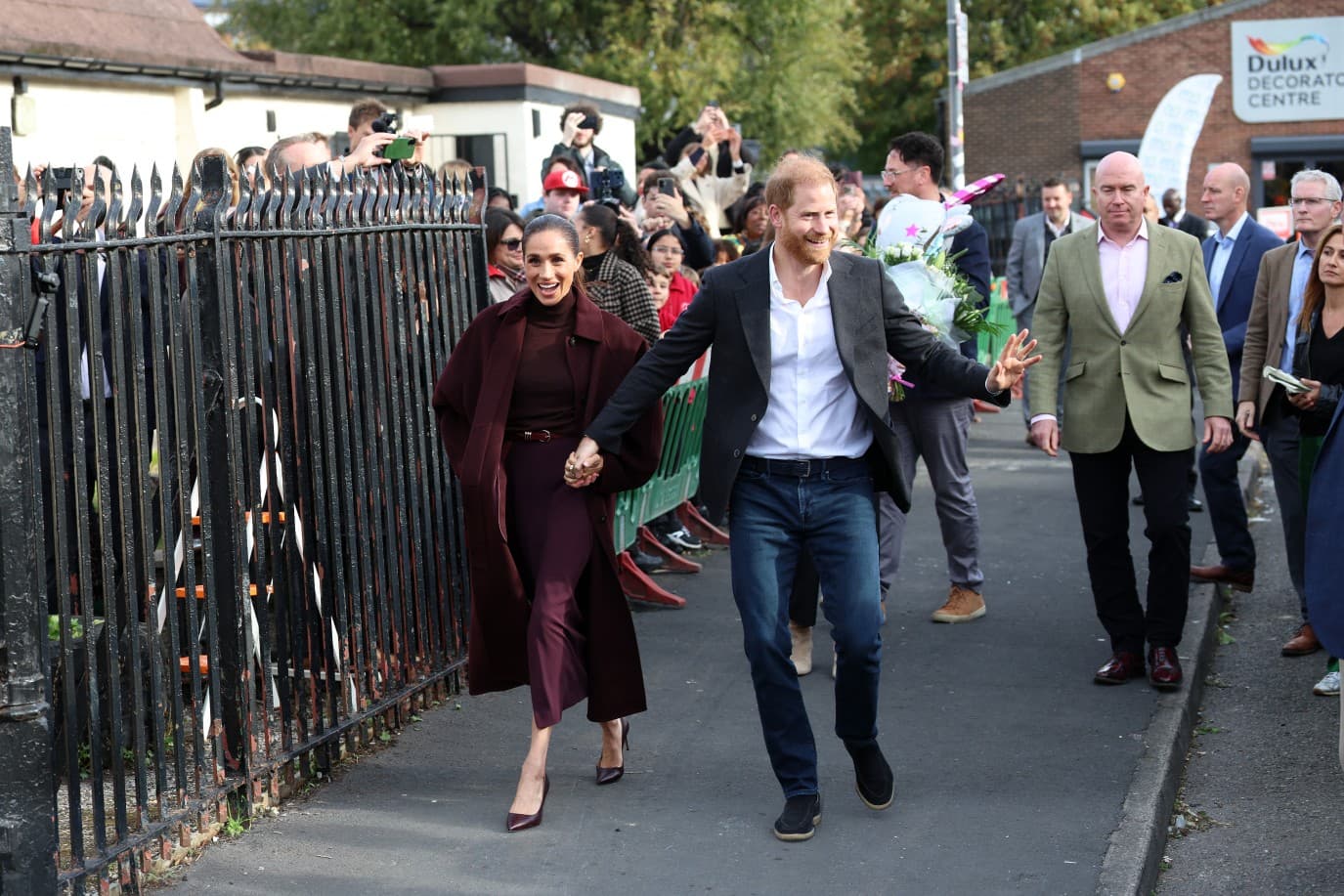 Prince Harry and Meghan visit Nottingham
