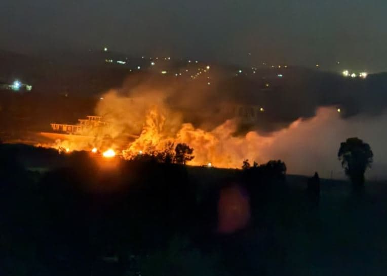 Lebanon: Israel strikes Nabatiyah with phosphorus shells