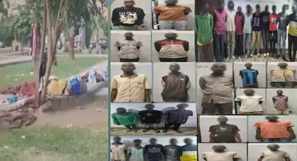 33 foreigners detained over use of October Gardens as residence