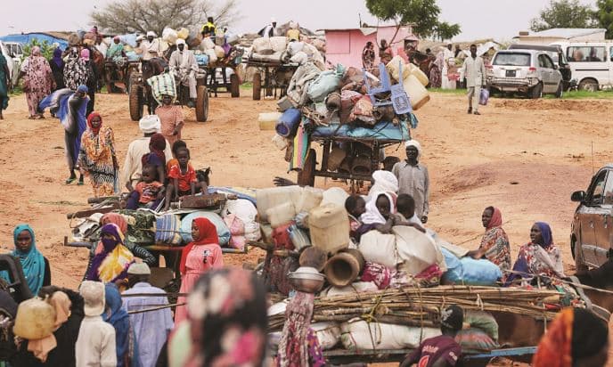 Displacement in Blue Nile due to clashes