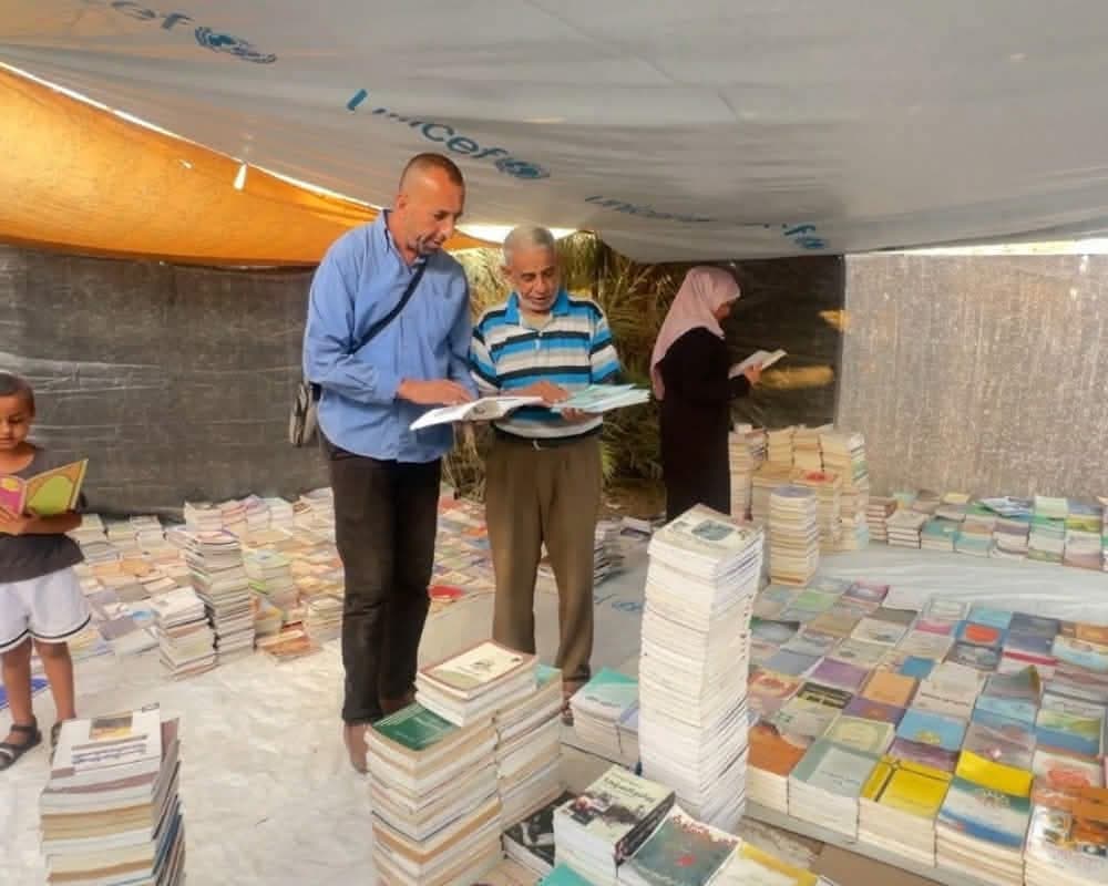 Gaza library reopens with surviving books
