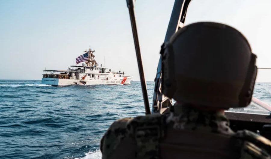 U.S. Navy Maintains Strait Security
