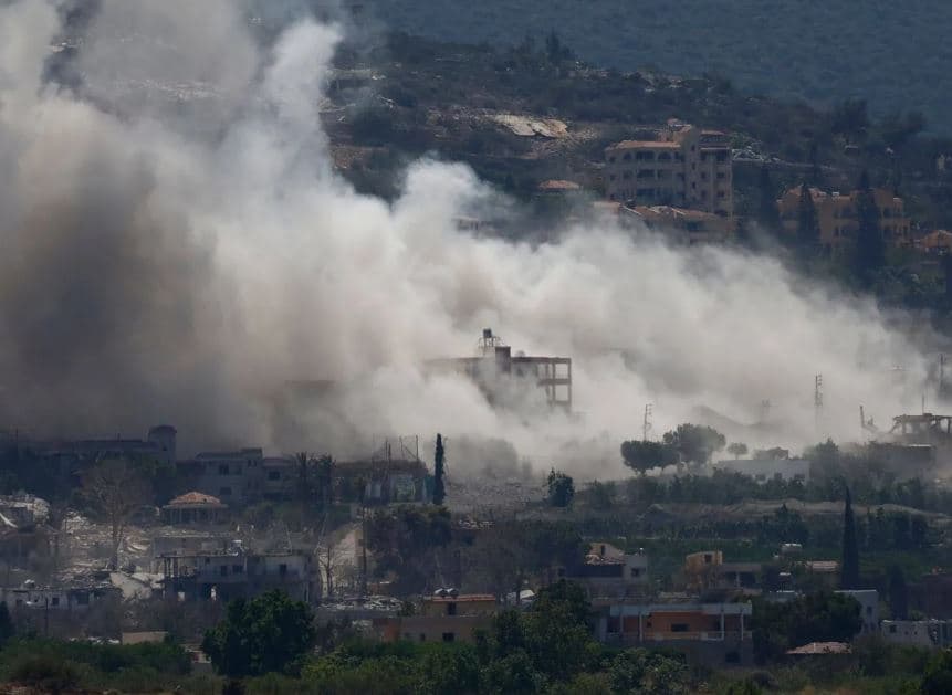 Lebanese reports of over 14 Israeli bombings in Al-Mansouri