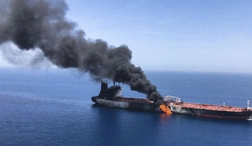 British officials report explosion near Oman oil tanker