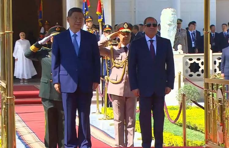 Chinese president's official reception at Presidential Palace