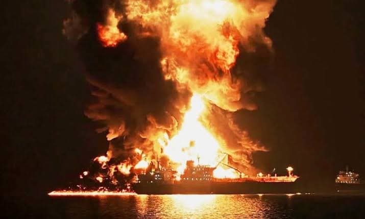 Revolutionary Guard Tanker Explosion Near Hormuz