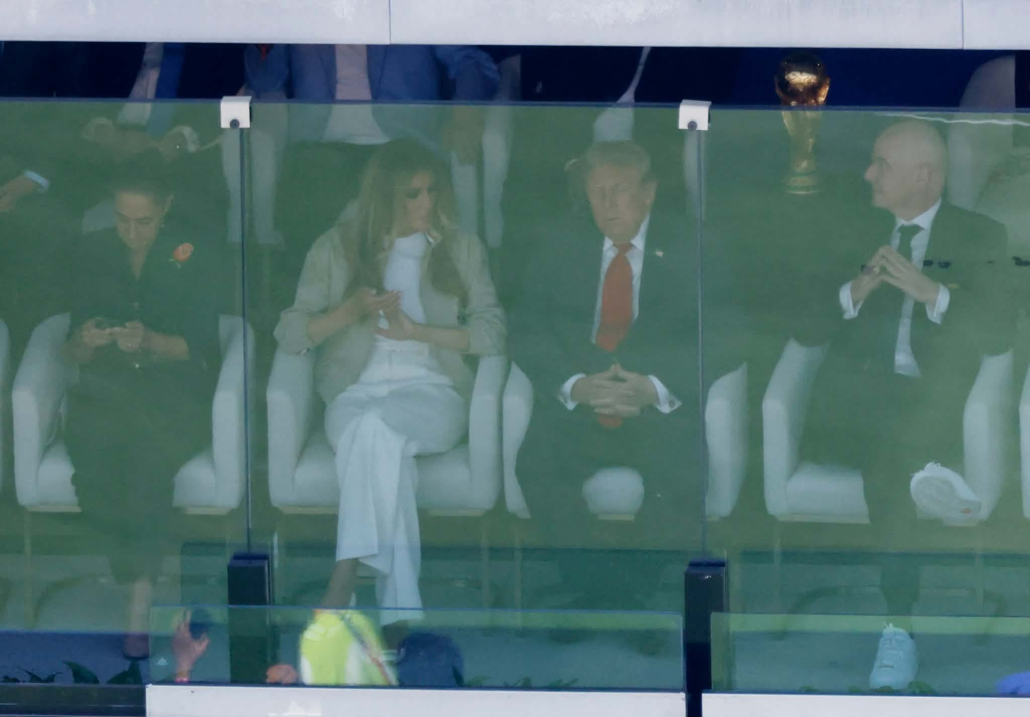 Trump and wife watch World Cup final