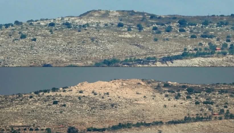 Hezbollah sites shown in Jabal Ali al-Tahir