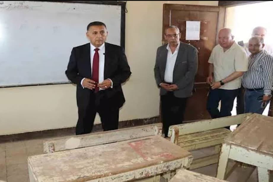 Qalyubia governor reviews school maintenance progress