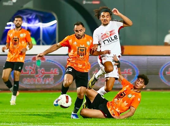 الزمالك يتفوق على البنك بثلاثية