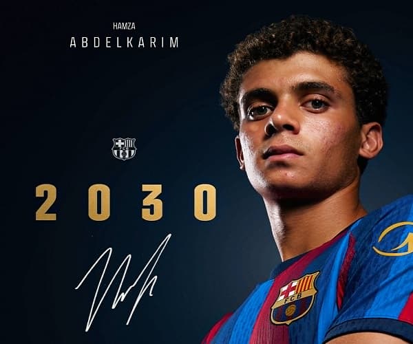 Barcelona extends Hamza Abdul Karim's contract