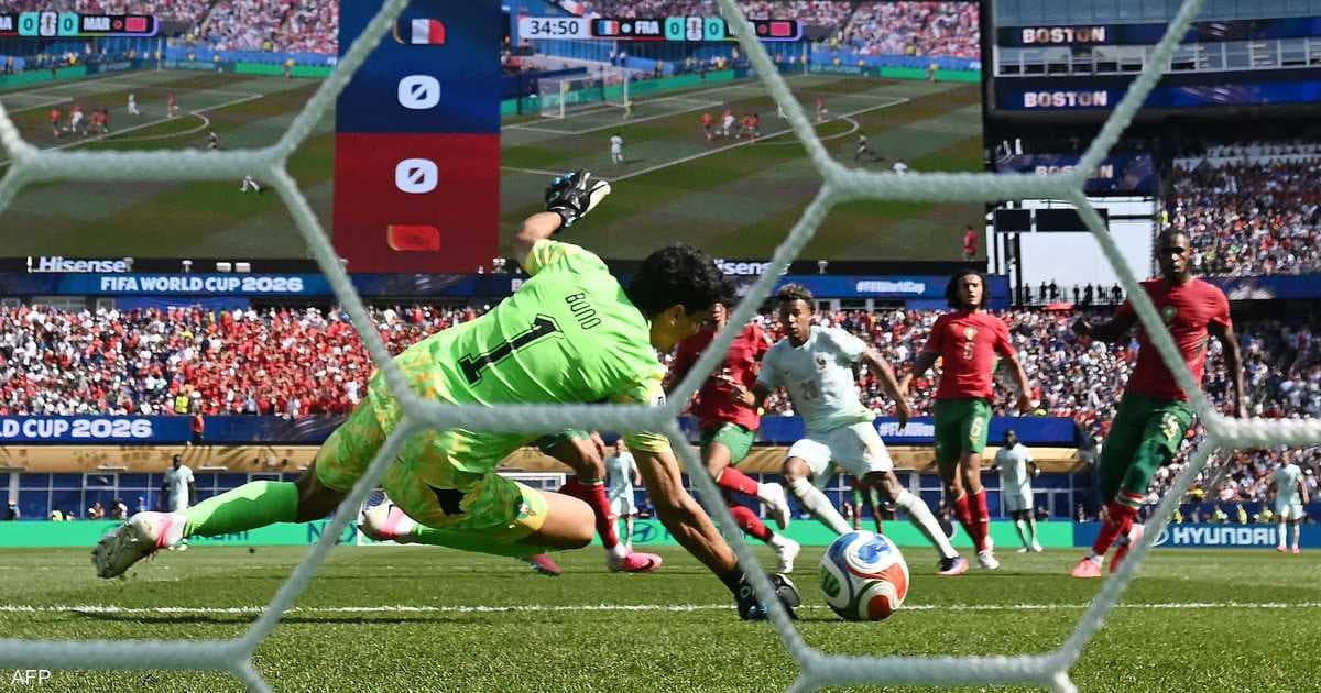 بونو يمنع مبابي من تسجيل هدف لفرنسا ضد المغرب في ربع نهائي كأس العالم