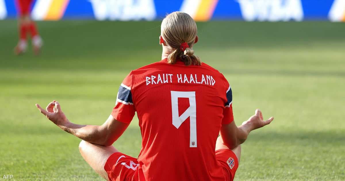 هالاند يبكي في المونديال ورسالة تؤثر على جماهير النرويج