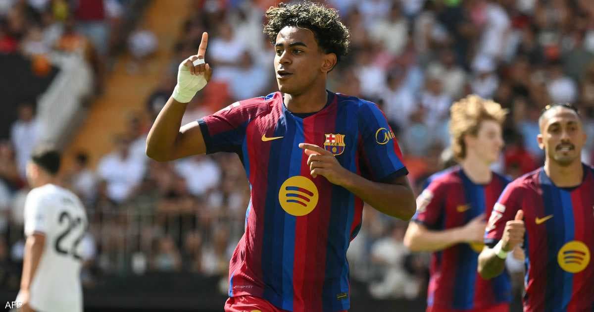 لامين يامال يقود برشلونة للفوز على ليفانتي