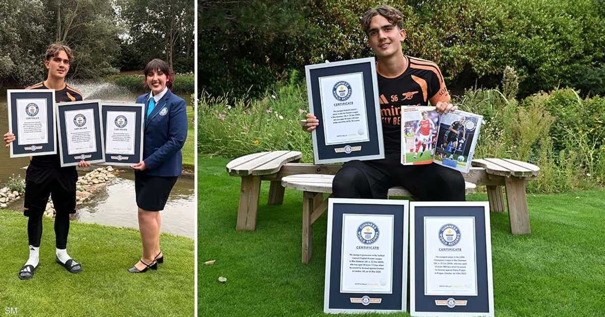Arsenal teen sets three world records