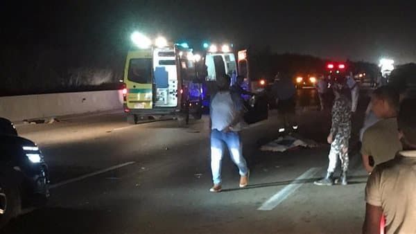 Four hurt in Sheikh Zayed truck crash