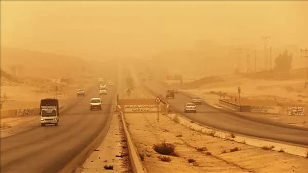 رياح محملة بالأتربة غدا