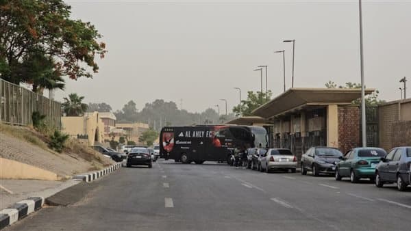 Al-Ahly bus arrival time at stadium