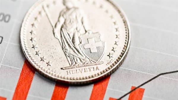 سعر الفرنك السويسري مقابل الجنيه في المركزي