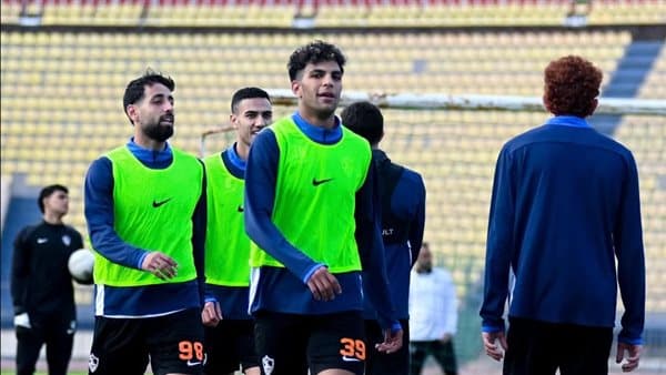 Zamalek's training ahead of Al Ahly Bank match