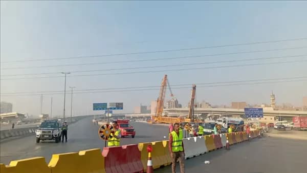 غلق التسعين الشمالي 10 أيام والتحويلات الجديدة لطرق السويس