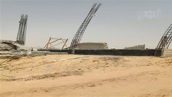 انهيار سور بموقع إنشاءات يوقع ضحيتين في العاشر من رمضان