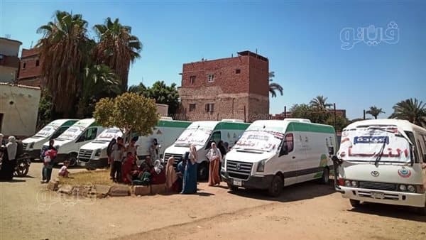 صحة الجيزة تبدأ قافلة طبية مجانية في روضة أكتوبر