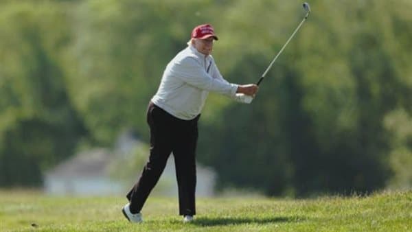 Security Monitor Arrests Armed Person at Trump Golf Before President's Visit