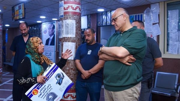 Alexandria governor visits Ras Al-Tin Hospital