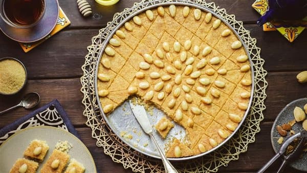طريقة تحضير البسبوسة بالزبادي