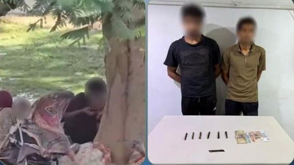 مقطع يفضي إلى القبض على متعاطيين في حدائق أكتوبر