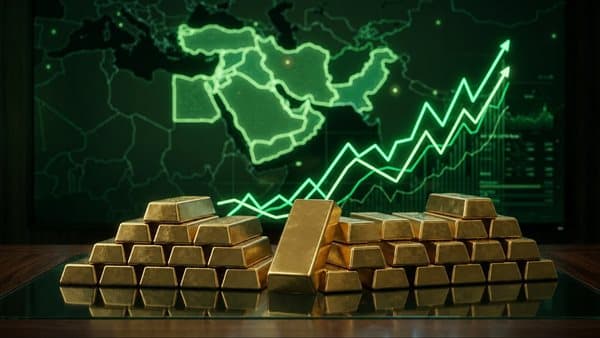 مؤشر الذهب يرتفع 0.61% إلى 4380 دولار