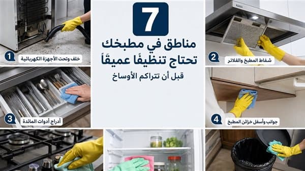Seven kitchen spots to clean early