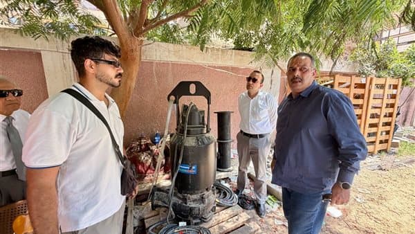 نائب محافظ الإسماعيلية يراجع مشروع الصرف