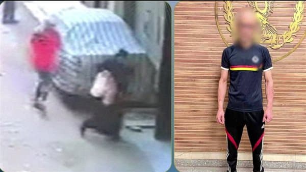 اعتداء على طليقته بحجر في قليوب