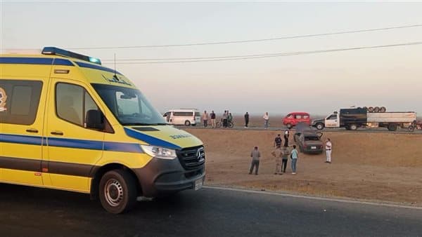 4 مصابين في حادث ميكروباص بقليوب