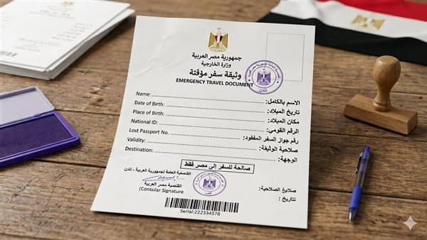 إجراءات استخراج وثيقة سفر مؤقتة للمصريين