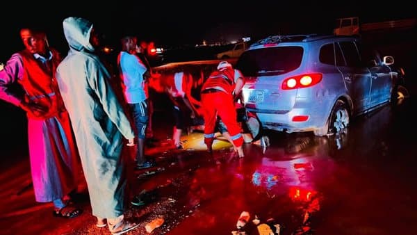 Libya Floods Damage Roads and Trap Residents