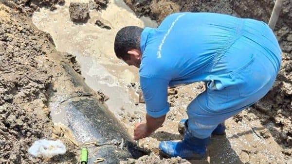Cairo Water Authority Repairs Complete at Helwan